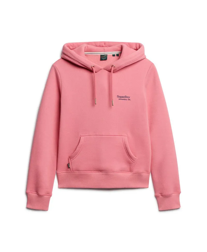 Superdry essential logo hoodie Pink