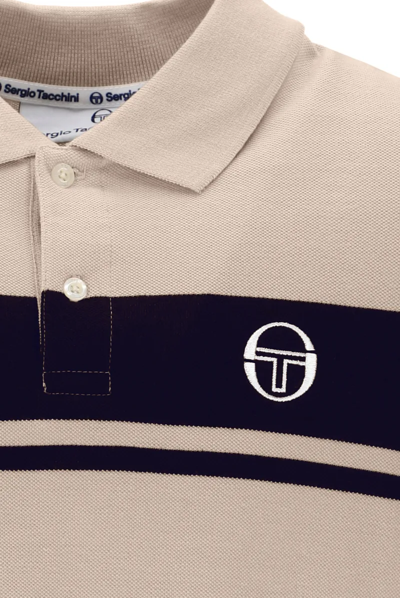 Sergio Tacchini Young Line Polo T-shirt Humus / Blue-3