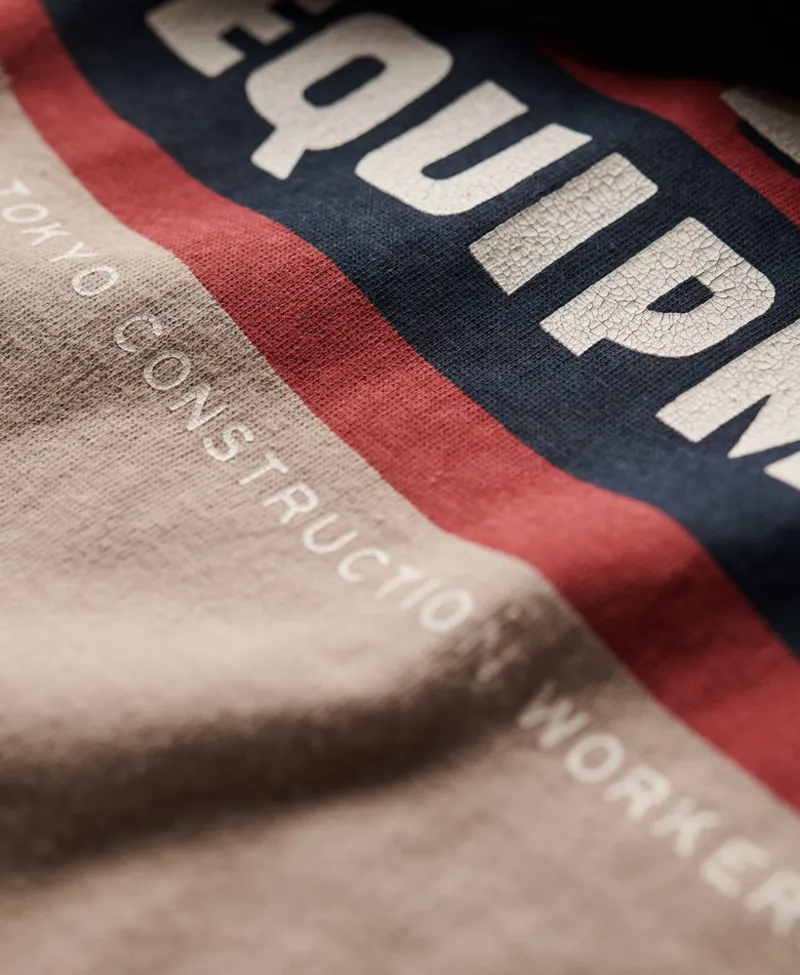 Superdry Ringer Workwear Graphic T-Shirt Deep Beige MEDIUM ONLY -2