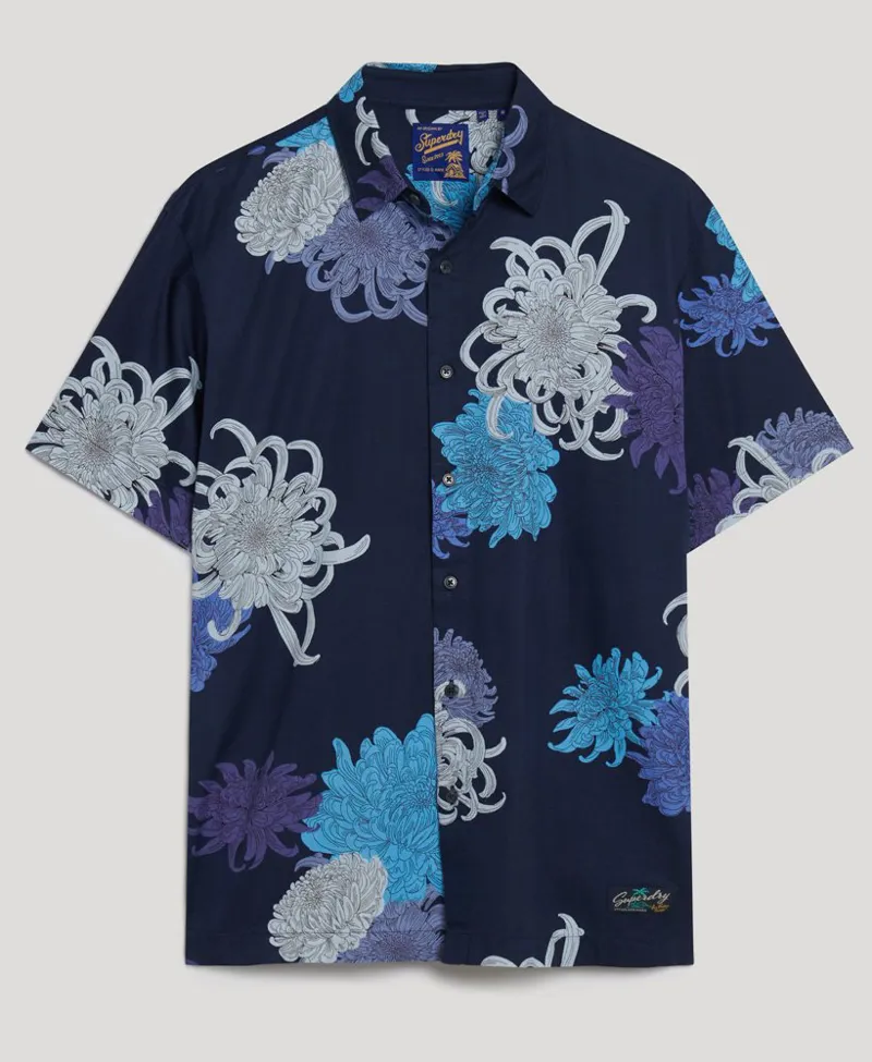 Superdry Hawaiian SS Shirt Navy