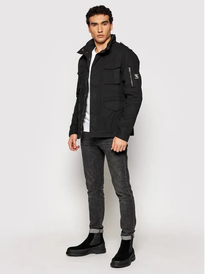 Superdry Classic Rookie Jacker Washed Black -5