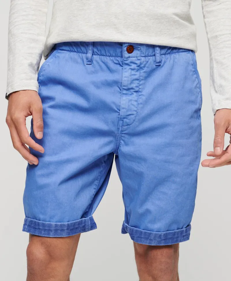 Superdry Officer Chino Short Azure Blue 36 WAIST ONLY-1