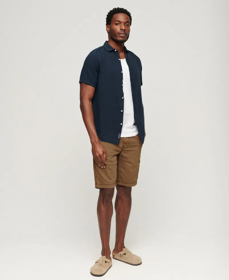 Superdry Officer Chino Short Tobacco-6