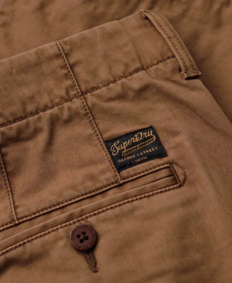 Superdry Officer Chino Short Tobacco-2