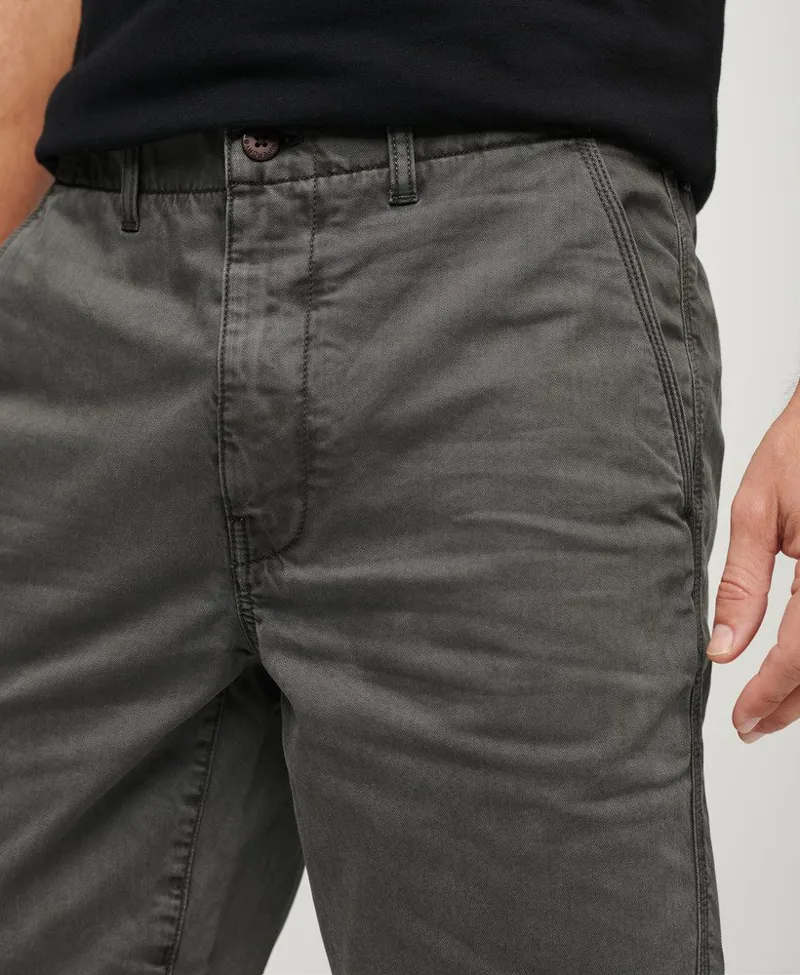 Superdry Officer Chino Short Washed Grey 34 WAIST ONLY LAST PAIR-2