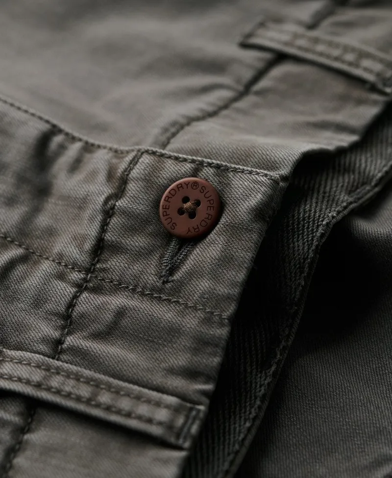 Superdry Officer Chino Short Washed Grey 34 WAIST ONLY LAST PAIR-3