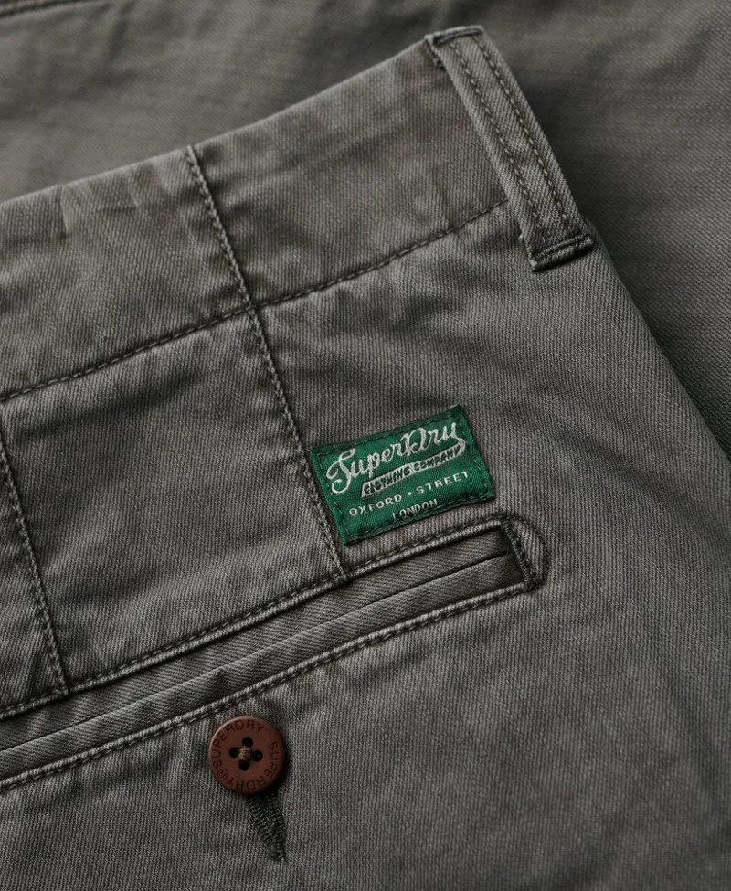 Superdry Officer Chino Short Washed Grey 34 WAIST ONLY LAST PAIR-4