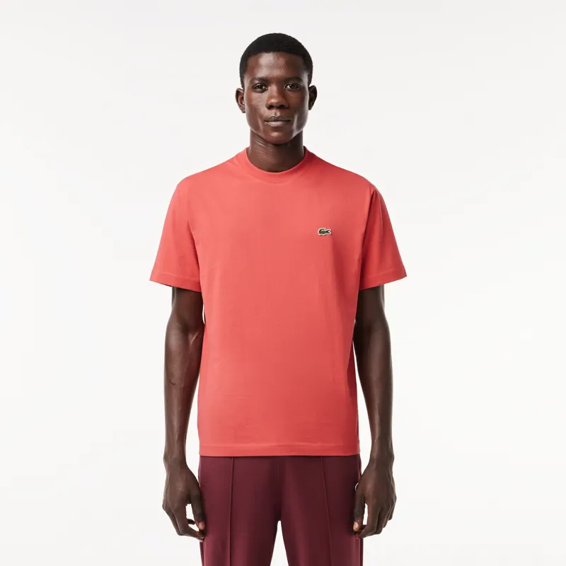 Lacoste Classic Fit Cotton T-shirt Sierra Red LARGE ONLY LAST ONE-1