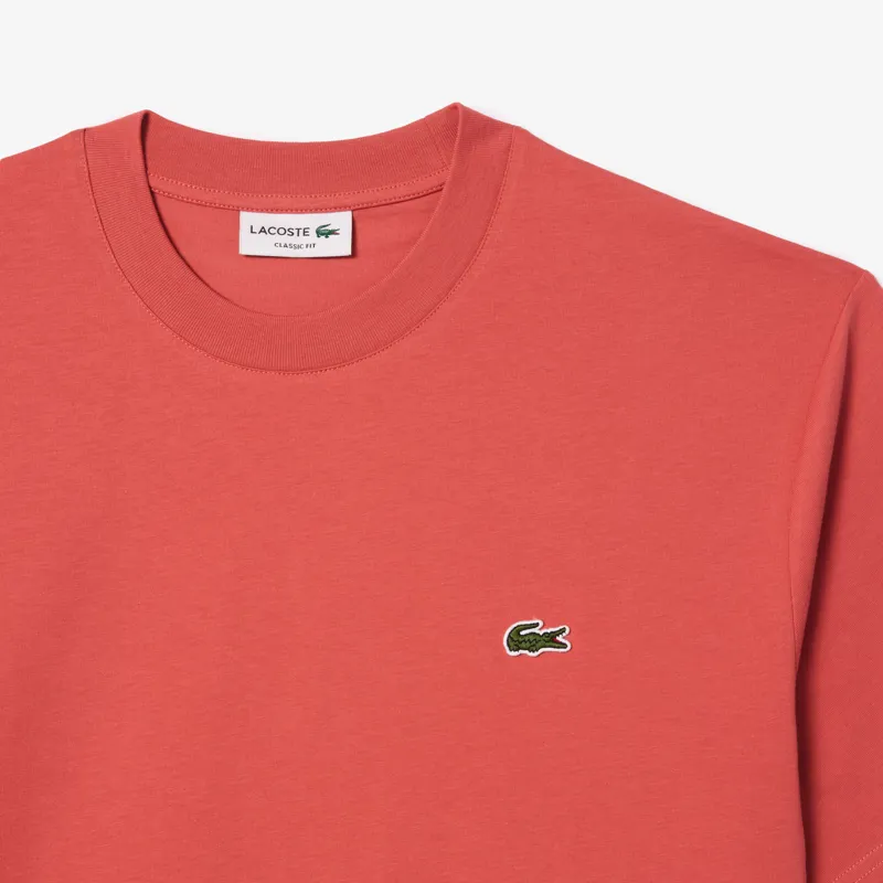 Lacoste Classic Fit Cotton T-shirt Sierra Red LARGE ONLY LAST ONE-3